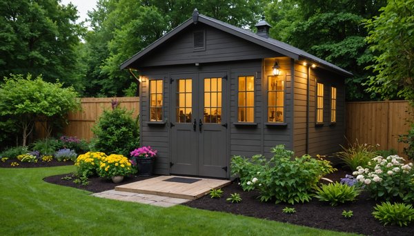 L'éclairage de votre cabane de jardin : options et considérations